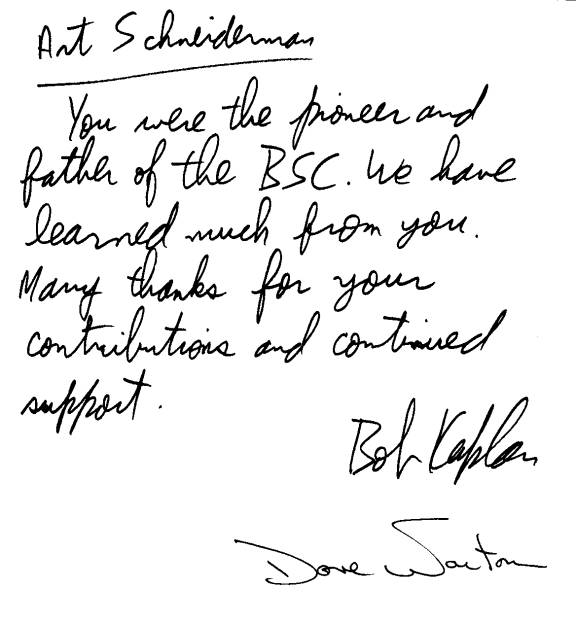 Balanced Scorecard History Summary Why I wrote it.